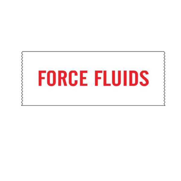Printed Chart Tape - Force Fluids